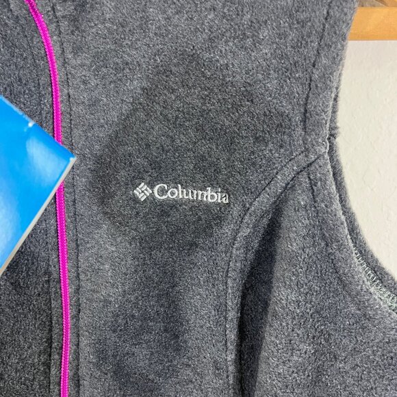 Columbia Women's Benton Springs Dark Gray Fleece Vest Size S Style WL1023 - Picture 5 of 10